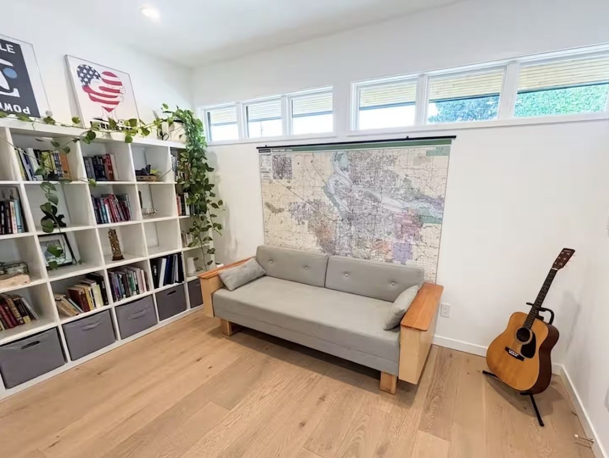 Den and office space in Portland family vacation home